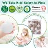 TRENDPLAY Star Ball Pit Balls for Toddlers - 100 Count Star Balls Different Shapes, Non-Toxic Plastic Balls for Safe Play, Boys Girls Festival Party Decoration, Khaki view 4