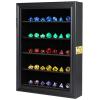 HOROW DND Dice Display Case Holds 5 Sets Polyhedral Hexagonal Dice Lockable Wall Mount w/98% UV Protection Dice Collectors Dice Organizer Shelf Box for Game Night Player d&d view 1