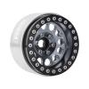 INJORA 1.9 Beadlock Wheel Deep Dish Negative Offset 10.4mm Wheel Rim for 1/10 RC Crawler Auto Axial SCX10 90046 AXI03007 TRX4 VS4-10 Gen8 MST CFX(BlackGrey) view 2