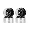 INJORA 1.9 Beadlock Wheel Deep Dish Negative Offset 10.4mm Wheel Rim for 1/10 RC Crawler Auto Axial SCX10 90046 AXI03007 TRX4 VS4-10 Gen8 MST CFX(Black) view 1