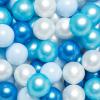 TRENDPLAY Plastic Balls for Ball Pits - Pack of 100 Hollow Balls- Safe and Exciting Playtime - Perfect for Toddler Baby Pools,Party,Festival Decoration, Pearl Blue+Pearl Light Blue+White view 1