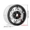 INJORA 1.9 Beadlock Wheel Deep Dish Negative Offset 10.4mm Wheel Rim for 1/10 RC Crawler Auto Axial SCX10 90046 AXI03007 TRX4 VS4-10 Gen8 MST CFX(BlackSliver) view 3