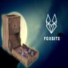 FOXBITE Dice Tower for Dungeons and Dragons - Wooden Laser-Etched DND Dice Roller, Portable & Collapsible with Tray view 2