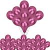 Trimming Shop Metallic Balloons, 25pcs Decorative Latex Chrome Balloons 10 Inch Party Balloons Shiny Helium Birthday Balloons for Wedding, Engagement, Baby Shower, Christmas Decoration, Rose Pink view 1