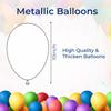Trimming Shop Metallic Balloons, 25pcs Decorative Latex Chrome Balloons 10 Inch Party Balloons Shiny Helium Birthday Balloons for Wedding, Engagement, Baby Shower, Christmas Decoration, Blue view 2