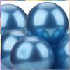 Trimming Shop Metallic Balloons, 25pcs Decorative Latex Chrome Balloons 10 Inch Party Balloons Shiny Helium Birthday Balloons for Wedding, Engagement, Baby Shower, Christmas Decoration, Blue view 4