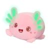 AIXINI Cute Pink Axolotl Plush Pillow 8" Luminous Salamander Axolotl Stuffed Animal, Soft Kawaii Plushies Hugging Plush Pillow Toy Gifts view 1