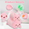 AIXINI Cute Pink Axolotl Plush Pillow 8" Luminous Salamander Axolotl Stuffed Animal, Soft Kawaii Plushies Hugging Plush Pillow Toy Gifts view 3