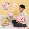 AIXINI Cute Pink Axolotl Plush Pillow 8" Luminous Salamander Axolotl Stuffed Animal, Soft Kawaii Plushies Hugging Plush Pillow Toy Gifts view 4