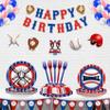 96 Pcs Baseball Plates Baseball Birthday Party Supplies Including Baseball Plates and Napkins Forks, Baseball Party Decorations view 4