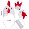 Jmkcoz Chicken 3D Animal Costume 3D Chick Headband Bowtie Tail Tutu Set for Halloween Christmas Cosplay Party view 2