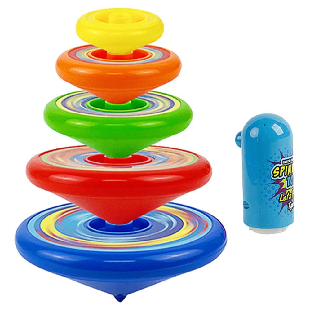 Toddmomy 1 Set Stackable Spinning Tops, Spinning Tops for Kids Educational and Interactive Learning's Stack Toys