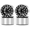 OGRC 1.0 Wheels Deep Dish Rims Negative Offset 7mm Wheels for SCX24 C10 JLU Deadbolt Gladiator Bronco 1/24 Crawler Car (Black) view 1