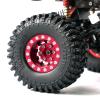 OGRC 1.0 Wheels Deep Dish Rims Negative Offset 7mm Wheels for SCX24 C10 JLU Deadbolt Gladiator Bronco 1/24 Crawler Car (Red) view 2