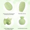 4pcs Silicone Baby Spoons Self Feeding 6+ Months, BPA Free Baby Led Weaning Spoons Training Spoon Toddler Self Feeding Utensils for 6-12 Months Babies (Matcha Green) view 3