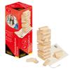 Idena 40088 Wooden Travel Game with 54 Building Blocks and Storage Bag, Approx. 4.8 x 4.8 x 14.4 cm Stacking Tower view 2