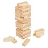 Idena 40088 Wooden Travel Game with 54 Building Blocks and Storage Bag, Approx. 4.8 x 4.8 x 14.4 cm Stacking Tower view 3