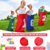 40 Packs Outdoor Games Potato Sack Race Bags for Kids and Adults, with 3 Legged Race Bands, Egg and Spoon Race Backyard Field Day Birthday Party Games Outdoor Carnival Lawn Games Kids and Family view 4