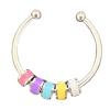 cdar Open Ring Adjustable Fine Workmanship Anxiety Relief with Enamel Bead Opening Decoration Accessory Unisex Stacking Spinning Ring,Suitable for Dressing Alone, Party and Valentine's Day Gift view 1