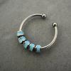cdar Open Ring Adjustable Fine Workmanship Anxiety Relief with Enamel Bead Opening Decoration Accessory Unisex Stacking Spinning Ring,Suitable for Dressing Alone, Party and Valentine's Day Gift view 2