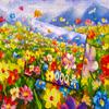 1000 Pieces Jigsaw Puzzle for Adults  Matte Finish, Soft Touch, Easy to Assemble, Tight Fit, Vivid Colors, Missing Pieces Service  Painting of Multicolor Wild Flowers Field  by ENJOY Puzzle view 4