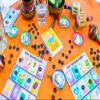 ELIASM Baby Shower Bingo Kit - Bilingual English Spanish, for 20 Players - Includes 1 Deck of Cards and Boards - with 240 Markers - for The Entire Family - Great for Learning Spanish. view 2