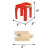 Wooden Train Bridges, Bridge Support, Wooden Train Track Accessories, Train Tracks Compatible with All Major Brands, Wood Toys for Girls & Boys view 2
