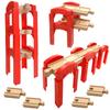 Wooden Train Bridges, Bridge Support, Wooden Train Track Accessories, Train Tracks Compatible with All Major Brands, Wood Toys for Girls & Boys view 3