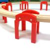 Wooden Train Bridges, Bridge Support, Wooden Train Track Accessories, Train Tracks Compatible with All Major Brands, Wood Toys for Girls & Boys view 4