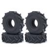 RCHUBAM 4PCS 1.0" Micro Crawler Tires Rubber Mud Tires for 1/18 TRX4M 1/24 Axial SCX24 90081 AXI00001 AXI00002 AXI00005 AXI00006 RC Crawler Car (62mm) view 1