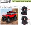 RCHUBAM 4PCS 1.0" Micro Crawler Tires Rubber Mud Tires for 1/18 TRX4M 1/24 Axial SCX24 90081 AXI00001 AXI00002 AXI00005 AXI00006 RC Crawler Car (62mm) view 2