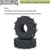 RCHUBAM 4PCS 1.0" Micro Crawler Tires Rubber Mud Tires for 1/18 TRX4M 1/24 Axial SCX24 90081 AXI00001 AXI00002 AXI00005 AXI00006 RC Crawler Car (62mm) view 3