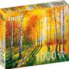 1000 Pieces Jigsaw Puzzle for Adults  Matte Finish, Soft Touch, Easy to Assemble, Tight Fit, Vivid Colors, Missing Pieces Service  Birch Grove in Autumn Forest Landscape  by ENJOY Puzzle view 1