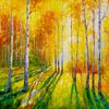 1000 Pieces Jigsaw Puzzle for Adults  Matte Finish, Soft Touch, Easy to Assemble, Tight Fit, Vivid Colors, Missing Pieces Service  Birch Grove in Autumn Forest Landscape  by ENJOY Puzzle view 2