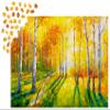 1000 Pieces Jigsaw Puzzle for Adults  Matte Finish, Soft Touch, Easy to Assemble, Tight Fit, Vivid Colors, Missing Pieces Service  Birch Grove in Autumn Forest Landscape  by ENJOY Puzzle view 3