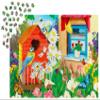 1000 Pieces Jigsaw Puzzle for Adults  Matte Finish, Soft Touch, Easy to Assemble, Tight Fit, Vivid Colors, Missing Pieces Service  Flower Garden with Bird House and Bunnies  by ENJOY Puzzle view 3