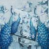 1000 Pieces Jigsaw Puzzle for Adults  Matte Finish, Soft Touch, Easy to Assemble, Tight Fit, Vivid Colors, Missing Pieces Service  Blue Peacocks with Flowers and Butterflies by ENJOY Puzzle view 4