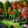 1000 Pieces Jigsaw Puzzle for Adults  Matte Finish, Soft Touch, Easy to Assemble, Tight Fit, Vivid Colors, Missing Pieces Service  Elegant Cottage in Trees Forest Landscape  by ENJOY Puzzle view 2