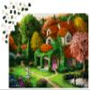 1000 Pieces Jigsaw Puzzle for Adults  Matte Finish, Soft Touch, Easy to Assemble, Tight Fit, Vivid Colors, Missing Pieces Service  Elegant Cottage in Trees Forest Landscape  by ENJOY Puzzle view 3