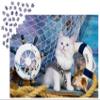 1000 Pieces Jigsaw Puzzle for Adults  Matte Finish, Soft Touch, Easy to Assemble, Tight Fit, Vivid Colors, Missing Pieces Service  Cute White Cat in Picturesque Aquatic Scene by ENJOY Puzzle view 3