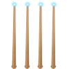 Sumind 4 Pieces Light up Wand Fairy Princess Magic Wands with Sound, Illuminating Witch Wizard Wand, Costume Accessory for Christmas Birthday Party Gift Favors view 1