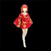 1/12 Scale Female Clothes,Japanese Kimono Dress Costume Clothing for 6inch Female Action Figure Body (Red) view 1