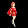 1/12 Scale Female Clothes,Japanese Kimono Dress Costume Clothing for 6inch Female Action Figure Body (Red) view 2