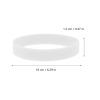 Ipetboom 100pcs Silicone Wristbands - Glow in the Dark Silicone Bracelets Luminous Wristbands Glow Bands for Party Favors Birthday Halloween Night Running Cycling - White view 2