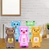 Cartoon Bear Piggy Bank, Clear Bear Piggy Bank for Adults Kids, Kids Coin Bank, Money Jar Saving Bank, Cash Can Plastic Coin Bank Money Saving Box for Boys Girls Kids, Gifts for Birthday Christmas view 3