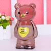 Cartoon Bear Piggy Bank, Clear Bear Piggy Bank for Adults Kids, Kids Coin Bank, Money Jar Saving Bank, Cash Can Plastic Coin Bank Money Saving Box for Boys Girls Kids, Gifts for Birthday Christmas view 4