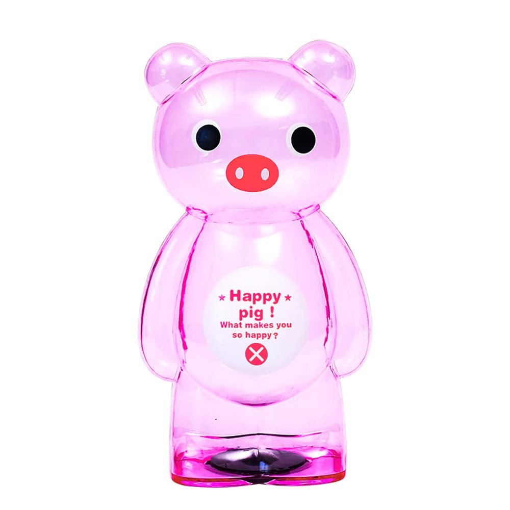 Cartoon Bear Piggy Bank, Clear Bear Piggy Bank for Adults Kids, Kids Coin Bank, Money Jar Saving Bank, Cash Can Plastic Coin Bank Money Saving Box for Boys Girls Kids, Gifts for Birthday Christmas