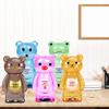 Cartoon Bear Piggy Bank, Clear Bear Piggy Bank for Adults Kids, Kids Coin Bank, Money Jar Saving Bank, Cash Can Plastic Coin Bank Money Saving Box for Boys Girls Kids, Gifts for Birthday Christmas view 4