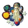 4M | Glow-in-The-Dark Space Rock Painting Kit for Kids - Galaxy Crafts with Alien Figure & Glow Paint | Garden Art Activity Kit view 2
