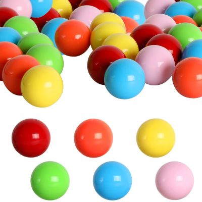 Yoeevi 36pcs Game Replacement Marbles Balls, 23mm Plastic Balls for Chinese Checkers Marble Run Marbles Game DIY Decoration (6 Colors)